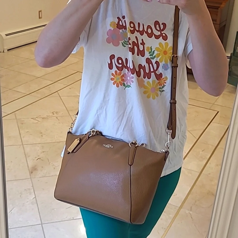 Coach Mini Kelsey Satchel Handbag Tan - Picture 11 of 13